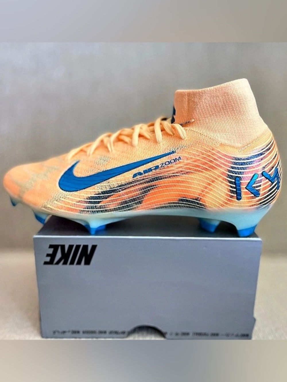 Size 8 - Nike Zoom Mercurial Superfly 10 Elite FG KM Melon Tint FQ8692-801 Men’s